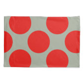 Geometrische diagonale rode poolpunten op elke kle kussensloop (Achterkant)