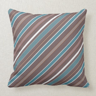 Geometrische diagonale strepen met elke kleur kussen