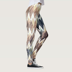 Geometrische diamant Abstract Leggings