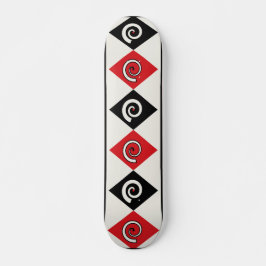 Geometrische diamant spiraal skateboard
