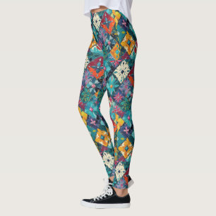 Geometrische Diamanten en Edelstenen Bloemrijk Tea Leggings