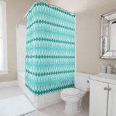 Geometrische diamanten en sterbursts — Shower Curt Douchegordijn (In situ)