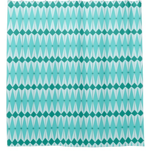 Geometrische diamanten en sterbursts — Shower Curt Douchegordijn (Voorkant)