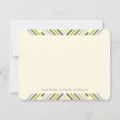 Geometrische diamantmod Stripes Modern Afstuderen Bedankkaart (Voorkant)