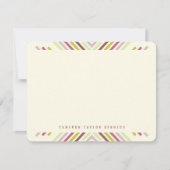 Geometrische diamantmod Stripes Modern Afstuderen Bedankkaart (Voorkant)
