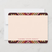 Geometrische diamantmod Stripes Modern Afstuderen Bedankkaart (Voorkant)