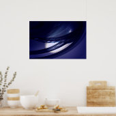 Geometrische digitale Abstracte kunst Poster Print (Keuken)