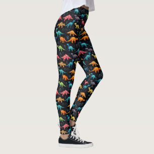 Geometrische Dino-Leggings Leggings