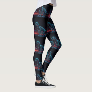 Geometrische Dino-Leggings Leggings