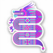 Geometrische draak sticker (Voorkant)