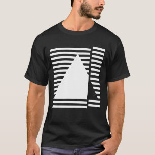 Geometrische driehoek Bauhaus geïnspireerd ontwerp T-shirt