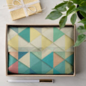 Geometrische driehoek met meerdere kleuren tissuepapier (Geschenk)