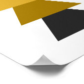 Geometrische driehoek poster (Hoek)