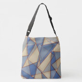 Geometrische driehoeken crossbody tas (Achterkant)