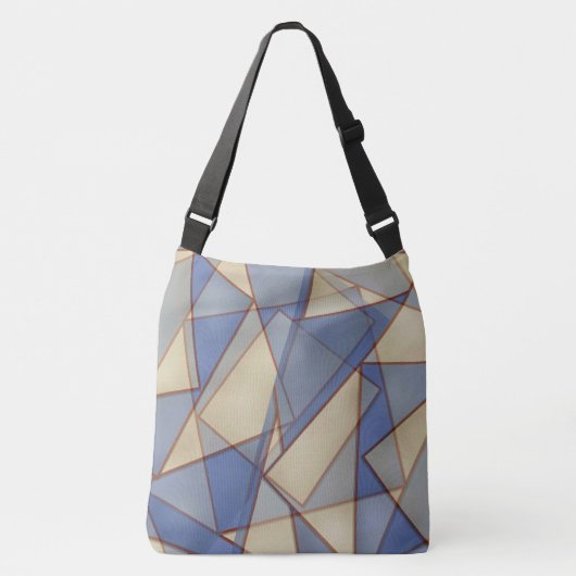 Geometrische driehoeken crossbody tas (Voorkant)