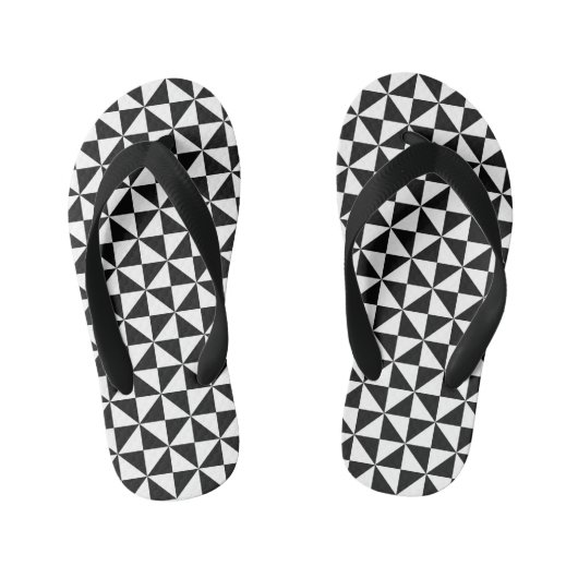 Geometrische driehoeken kinder teenslippers (Voetbed)