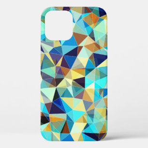 Geometrische driehoeken: Kleurrijk Abstract Patroo iPhone 12 Hoesje