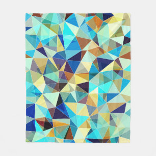 Geometrische driehoeken: Kleurrijk Abstract Patroo Fleece Deken