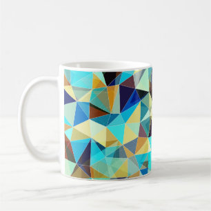 Geometrische driehoeken: Kleurrijk Abstract Patroo Koffiemok