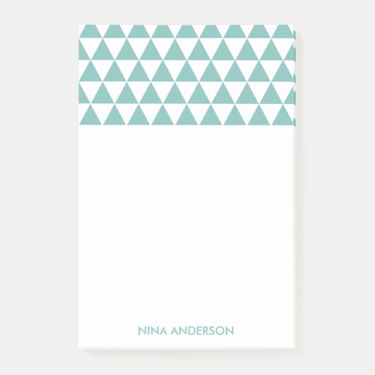 Geometrische driehoeken na de opmerking post-it® notes (Voorkant)