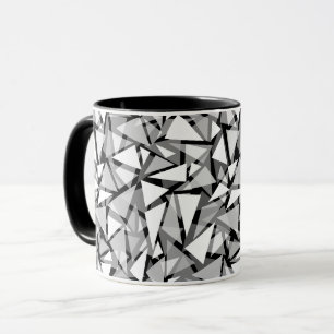 geometrische driehoekige vormen patroon mok