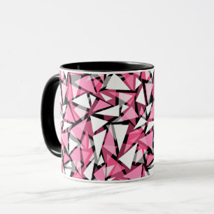 geometrische driehoekige vormen patroon mok