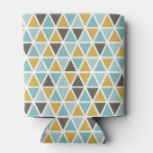 Geometrische driehoekspatroon blikjeskoeler (Achterkant)