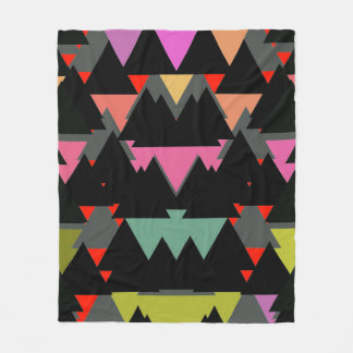 Geometrische driehoekspatroon fleece deken