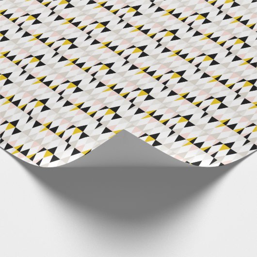 Geometrische driehoekspatroon splitsen cadeaupapier (Hoek)