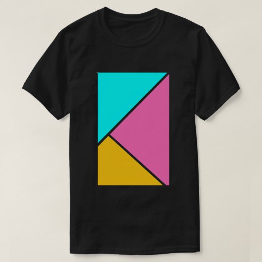 Geometrische driehoekspatroon t-shirt (Design voorkant)
