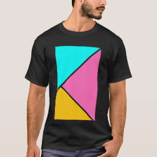 Geometrische driehoekspatroon t-shirt