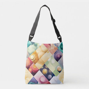 Geometrische druppels crossbody tas