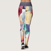 Geometrische druppels leggings (Achterkant)