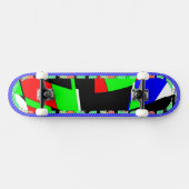 Geometrische dubbellaags skateboard (Horizontaal)