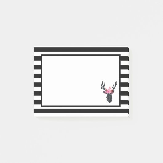 Geometrische duiker met Floral Crown Post-it® Notes (Voorkant)