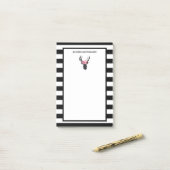 Geometrische duiker met Floral Crown Post-it® Notes (Op bureau)