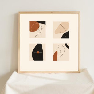 Geometrische echo's poster