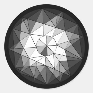 Geometrische edelsteen juweel Sticker