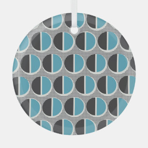 Geometrische elegantie: patroonontwerp. glas ornament