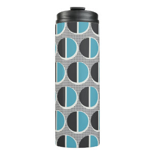 Geometrische elegantie: patroonontwerp. thermosbeker