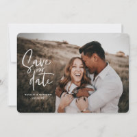 Geometrische en schrift trouwfoto