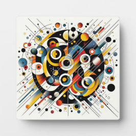 Geometrische energie burst - Abstracte cirkel kuns Fotoplaat