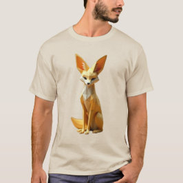Geometrische Fennec Fox T-shirt