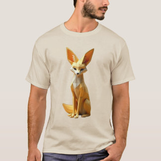 Geometrische Fennec Fox T-shirt