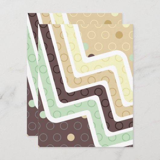 Geometrische figuren 1 notitiekaartje (Voorkant / Achterkant)