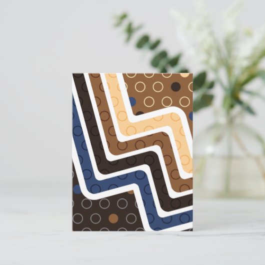 Geometrische figuren 2 feestdagenkaart (Staand voorkant)