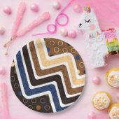 Geometrische figuren 2 papieren bordje (Feest)