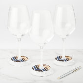 Geometrische figuren 2 wijnglaslabel (Set)