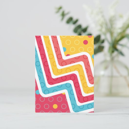 Geometrische figuren 4 briefkaart (Staand voorkant)