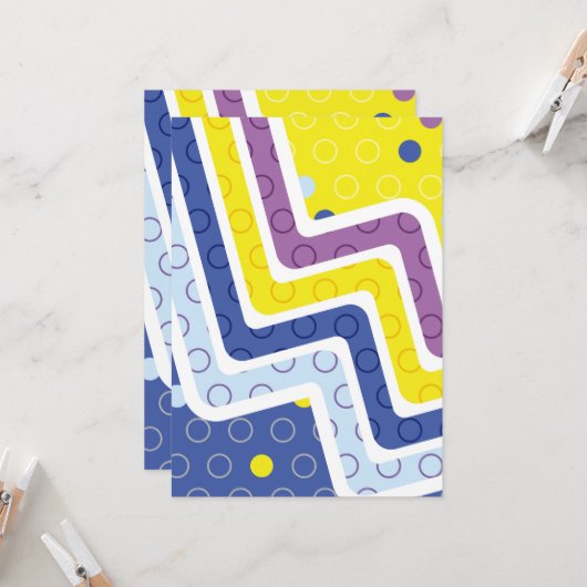 Geometrische figuren 5 kaart (Voorkant / Achterkant in situ)